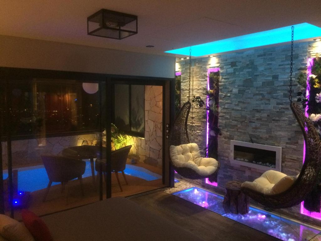 Posezení v ubytování B&B Villa sensorielle