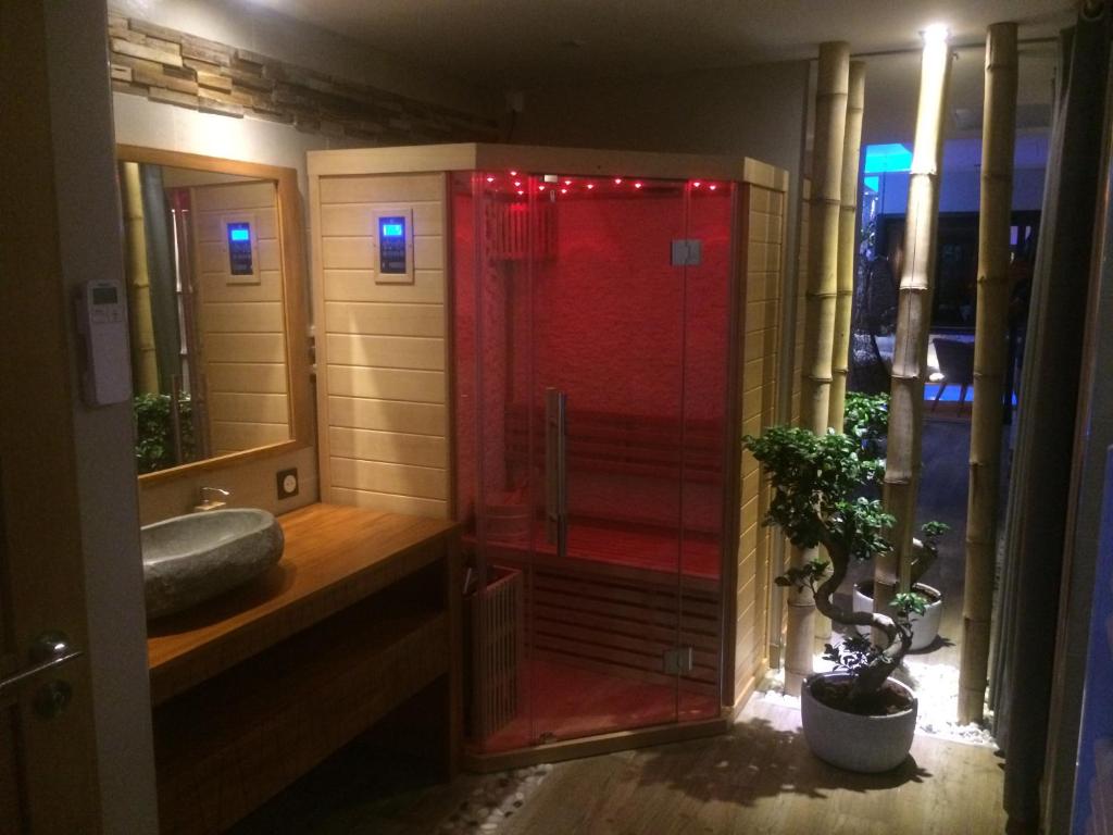 Koupelna v ubytování B&B Villa sensorielle