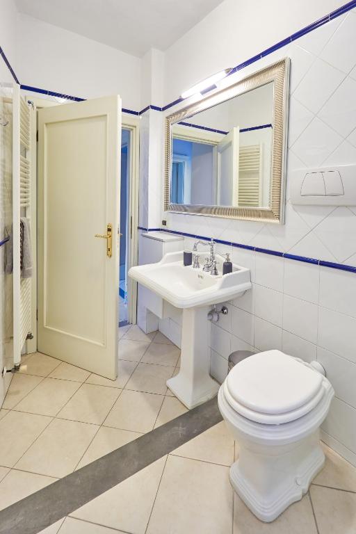 Koupelna v ubytování Casa Laurentius