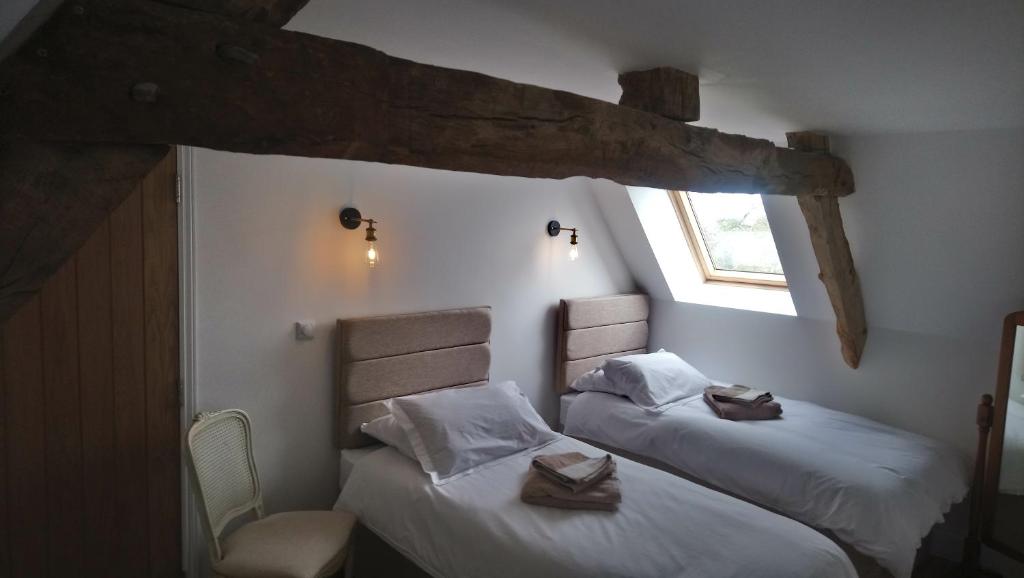 Postel nebo postele na pokoji v ubytování Frenes B&B