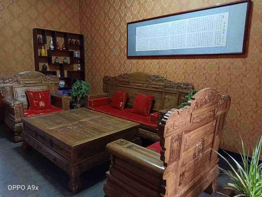 Posezení v ubytování Pingyao Jiaxin Guesthouse