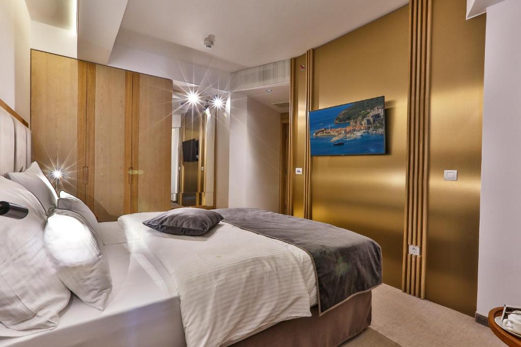Uma cama ou camas num quarto em Hotel Fagus by Aycon