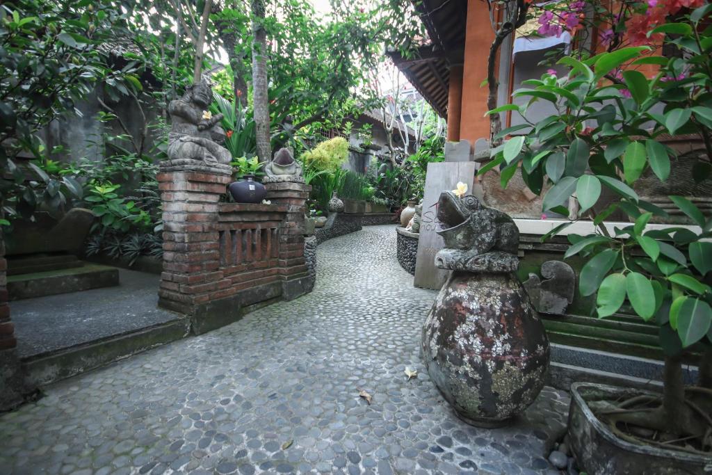 Zahrada ubytování Satya House Ubud