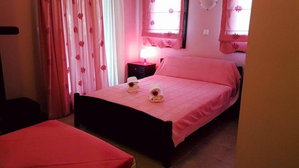 Postel nebo postele na pokoji v ubytování Pension Anastasia