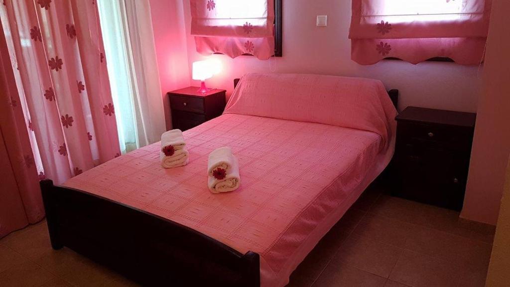 Postel nebo postele na pokoji v ubytování Pension Anastasia