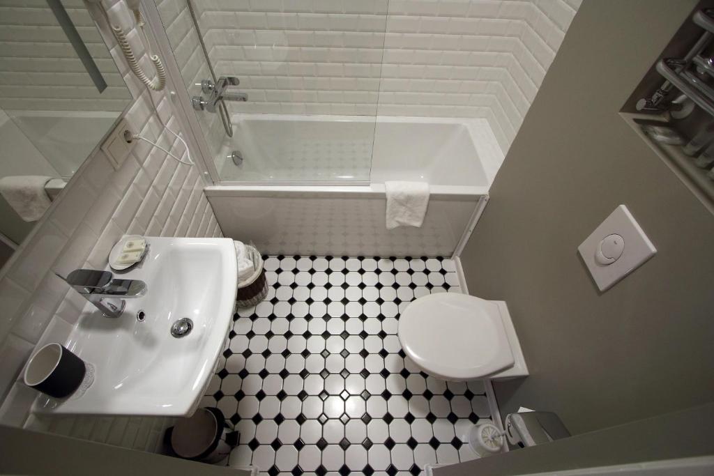 Koupelna v ubytování Boutique Hotel KRISTOFS