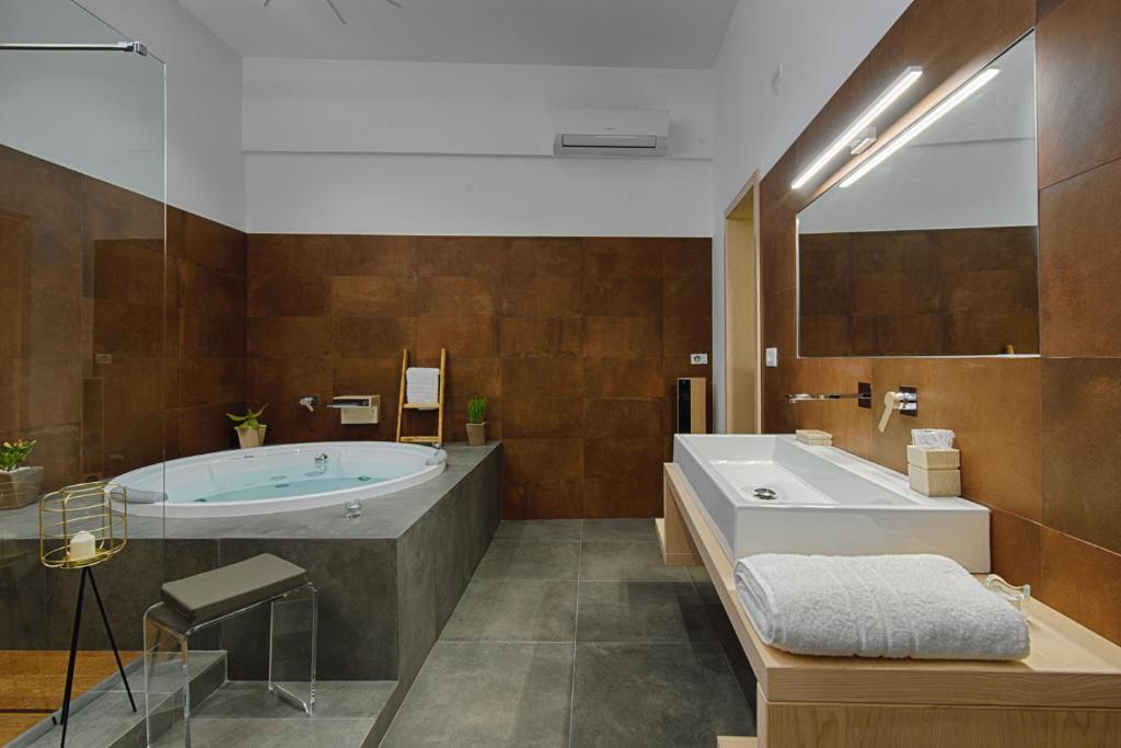 Koupelna v ubytování Sacratum B&B Suite Spa