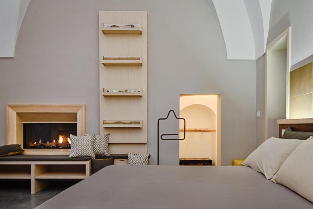 Postel nebo postele na pokoji v ubytování Sacratum B&B Suite Spa