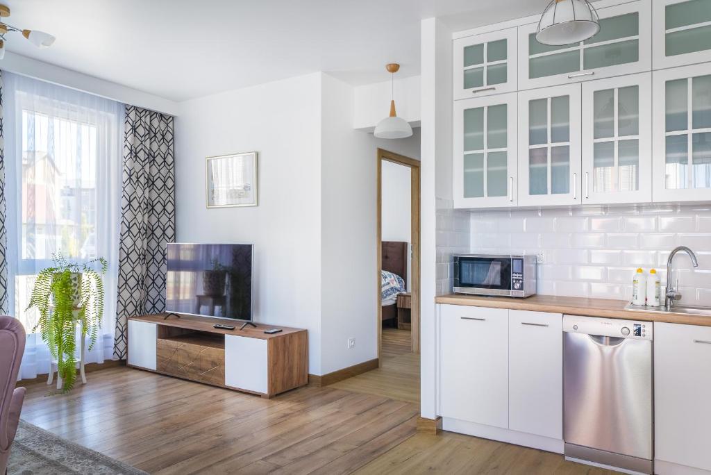 Kuchyňa alebo kuchynka v ubytovaní Apartament Relax