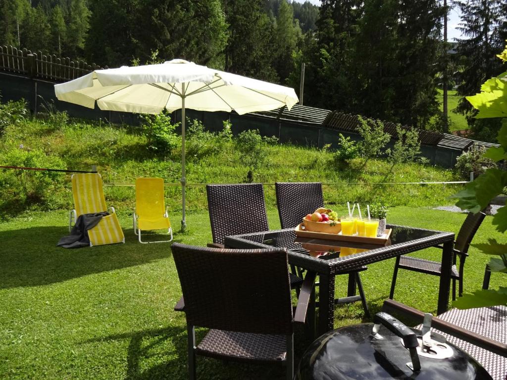 A garden outside Sportapart Schweighofer Ski-in & Ski-out