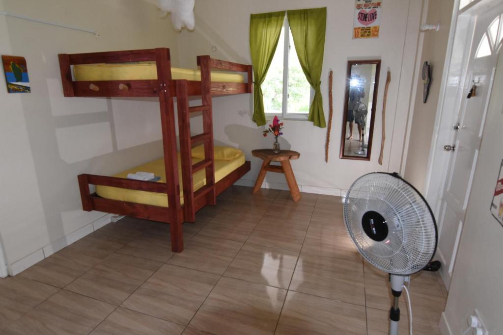 Postel nebo postele na pokoji v ubytování Soufriere Guesthouse