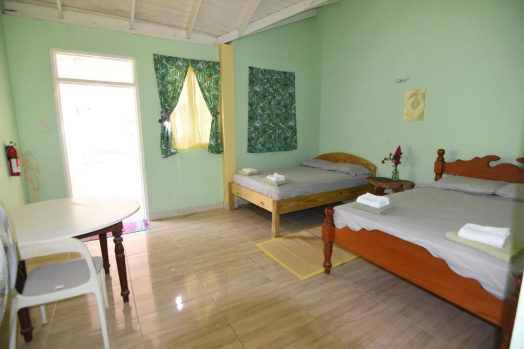 Postel nebo postele na pokoji v ubytování Soufriere Guesthouse