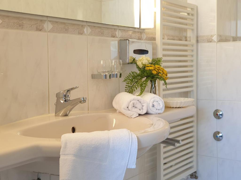 Koupelna v ubytování Hotel Rheinland