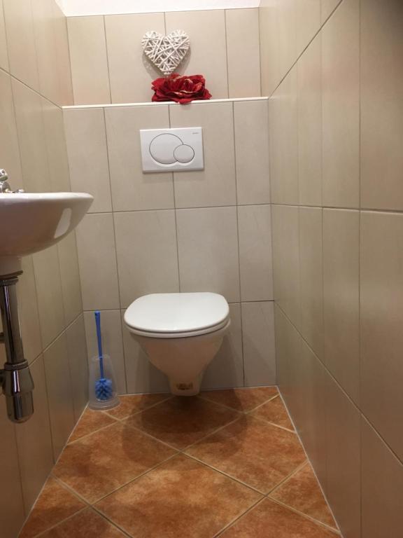 Kúpeľňa v ubytovaní Haus Wildebene