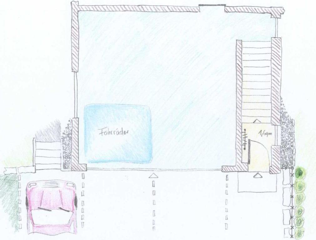 Půdorys ubytování Attika Ferienwohnung Merk