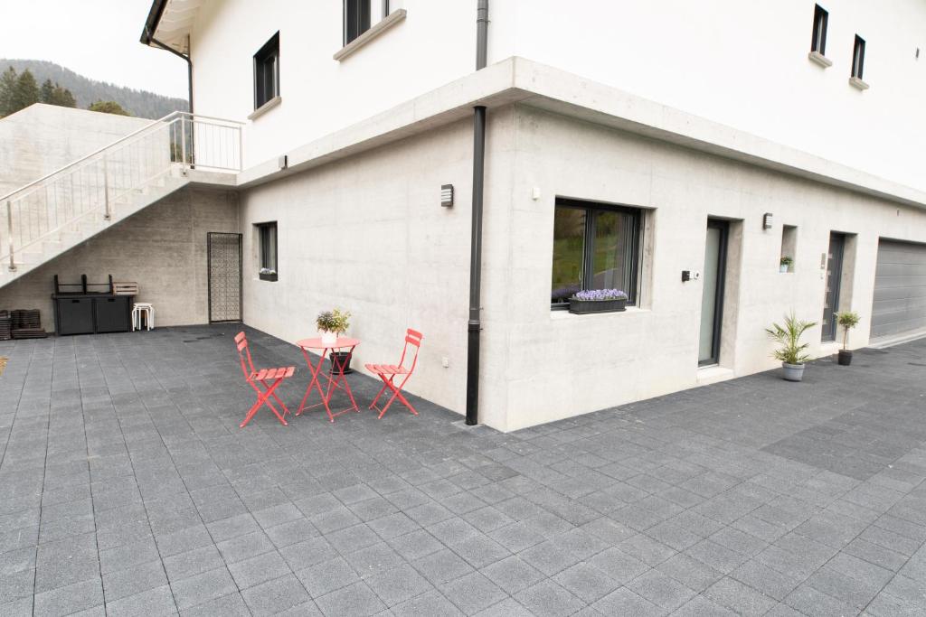 Balkón nebo terasa v ubytování L'appartement