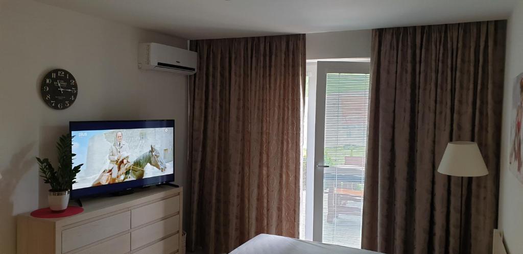 TV a/nebo společenská místnost v ubytování Apartmánový dom DIAMOND apartmán SiMa