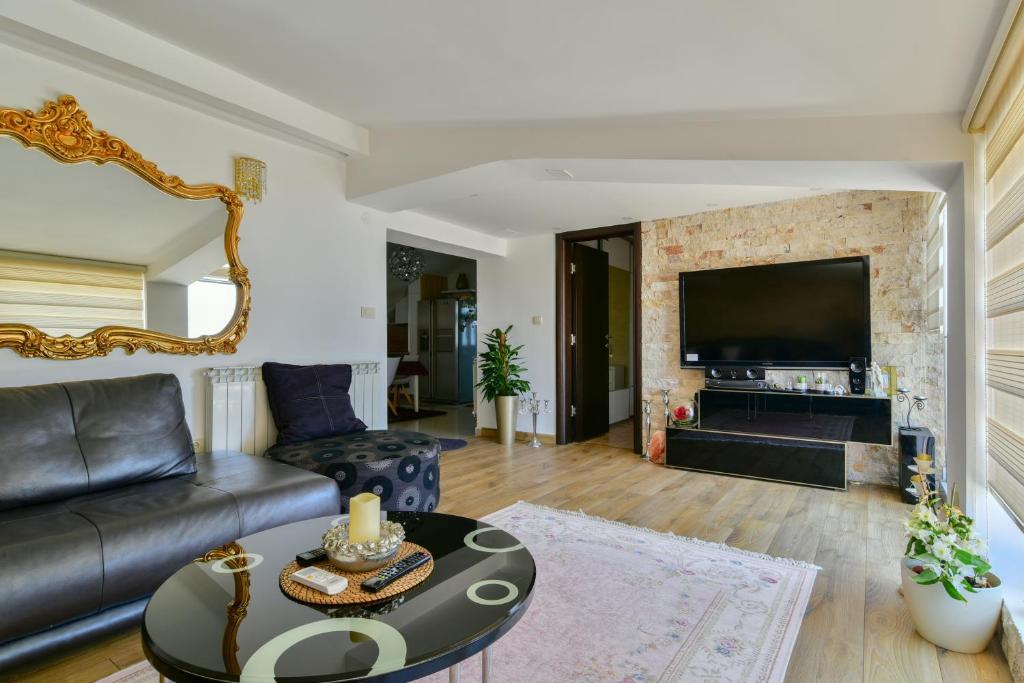 Posezení v ubytování Apartments Kentera LUX
