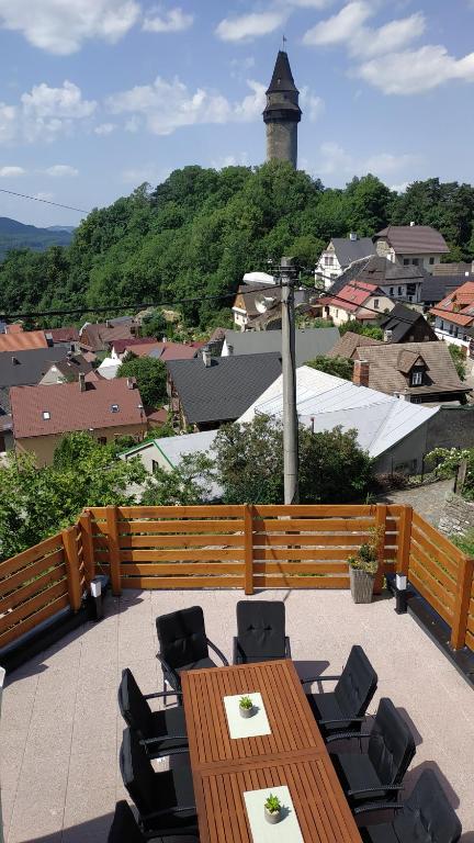 Nespecifikovaný výhled na hory nebo výhled na hory při pohledu z apartmánu