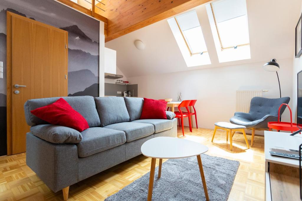 Posezení v ubytování Krona Apartments