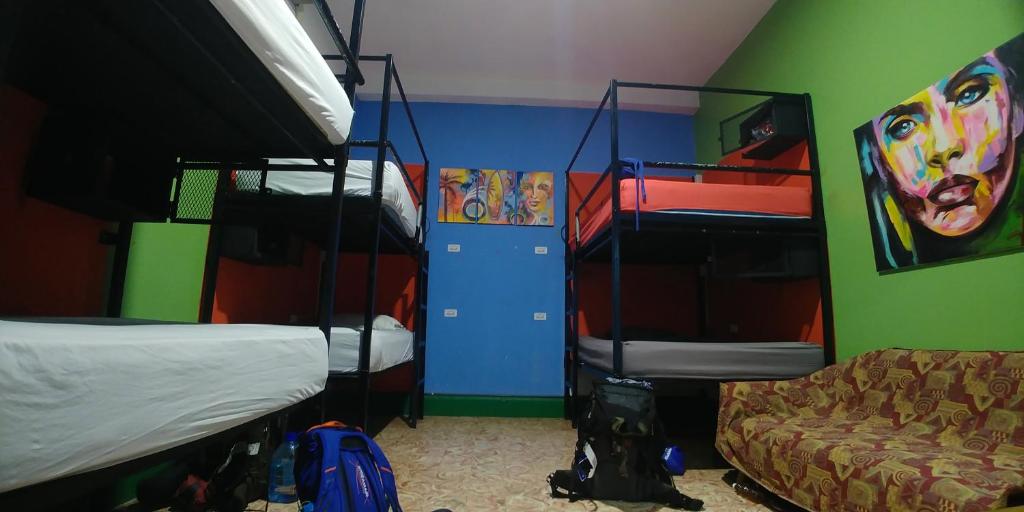 Voodi või voodid majutusasutuse Hostel Mamallena toas