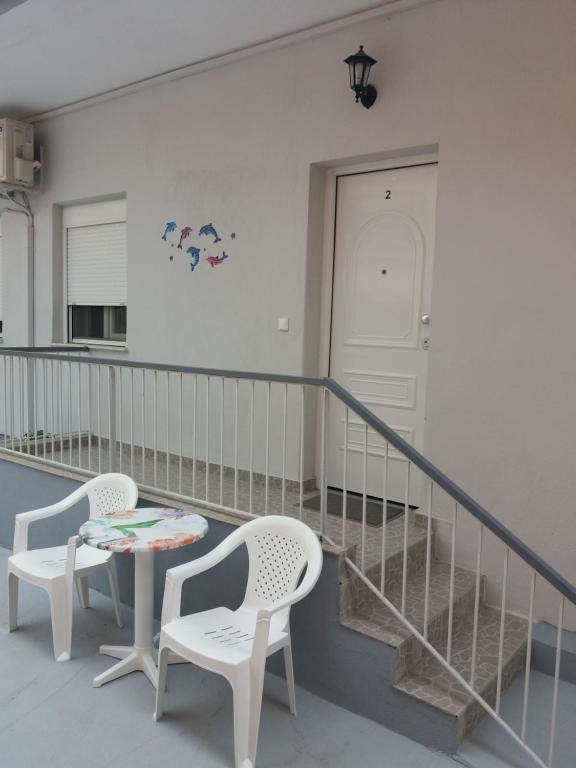 Balkón nebo terasa v ubytování Roses Studios