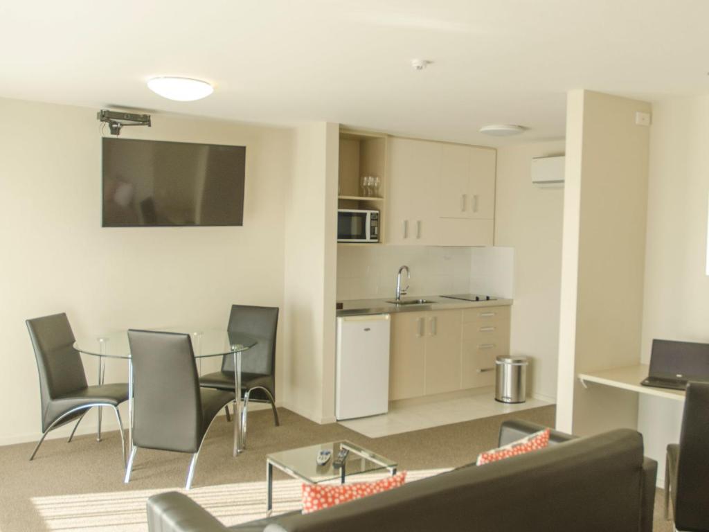 Kuchyň nebo kuchyňský kout v ubytování Coastal Ridge Apartments