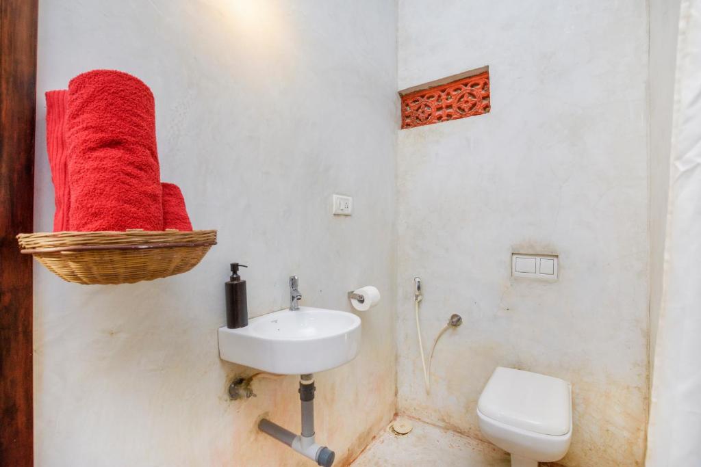 Koupelna v ubytování Namaste Jungle - A Boutique Homestay