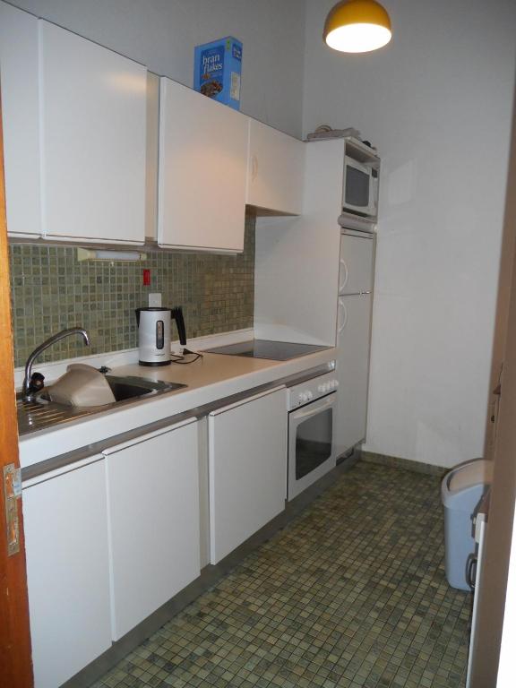 Kuchyň nebo kuchyňský kout v ubytování Apartment in Anzère