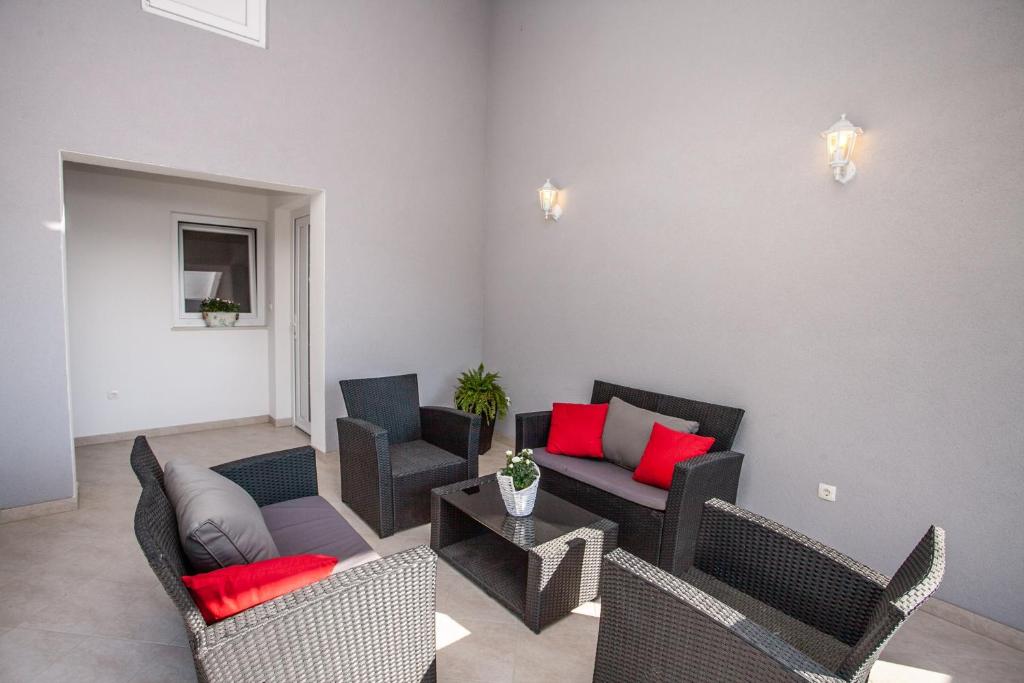 Posezení v ubytování Luxury Sea View Apartment
