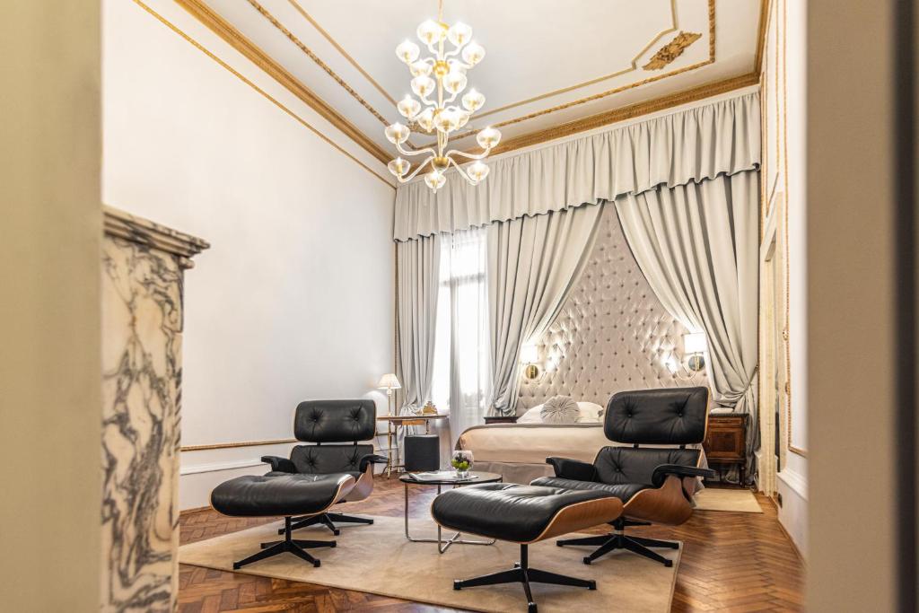 Posezení v ubytování Palazzo Paruta & Wellness Suites