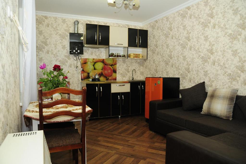 Kuchyň nebo kuchyňský kout v ubytování Guest House IVO