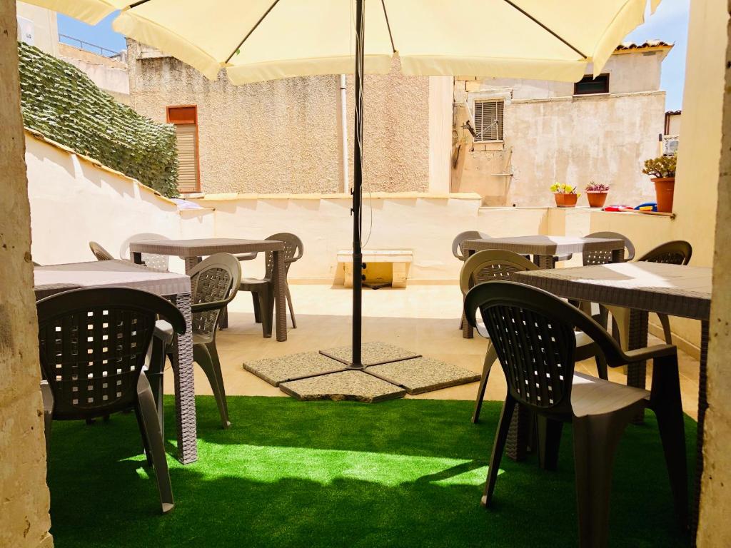 Patio alebo iná vonkajšia časť ubytovania La Casa del Barocco