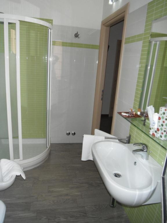 Koupelna v ubytování Hotel Renato