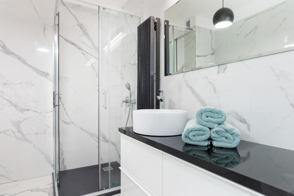 Kúpeľňa v ubytovaní Apartamenty Morska Fala-Gardenia