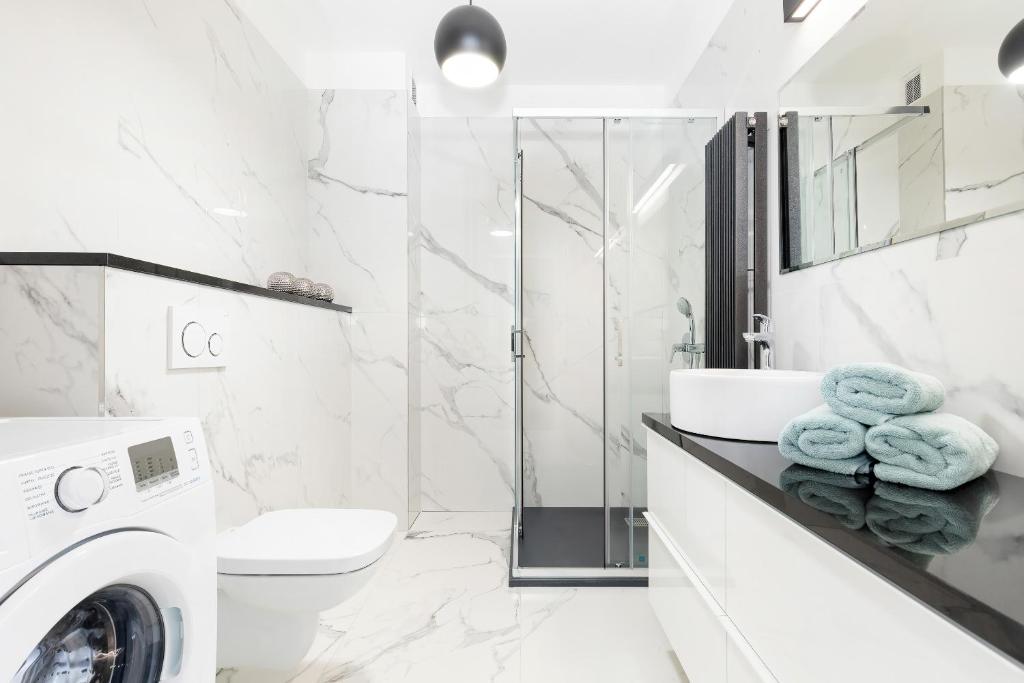 Kúpeľňa v ubytovaní Apartamenty Morska Fala-Gardenia