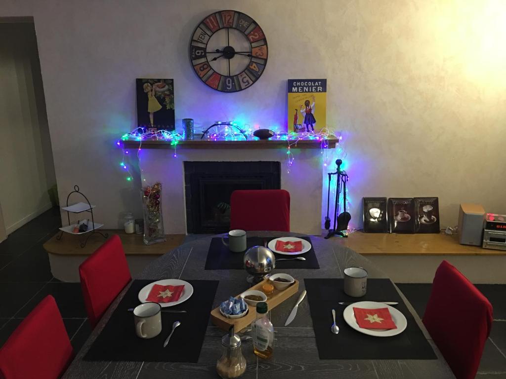 Posezení v ubytování La Forestière