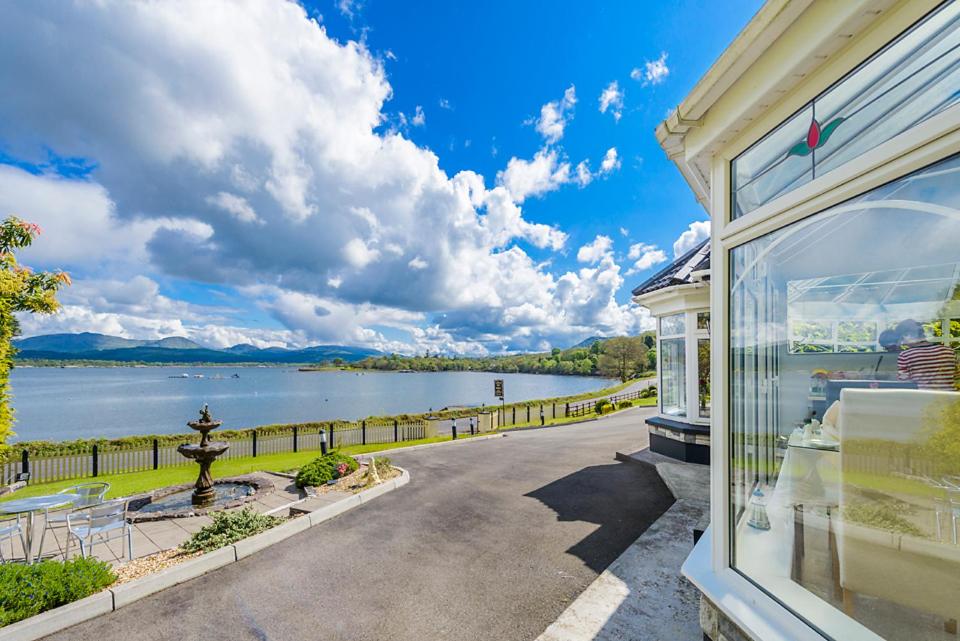a house with a view of a lake at Harbour View in Kenmare