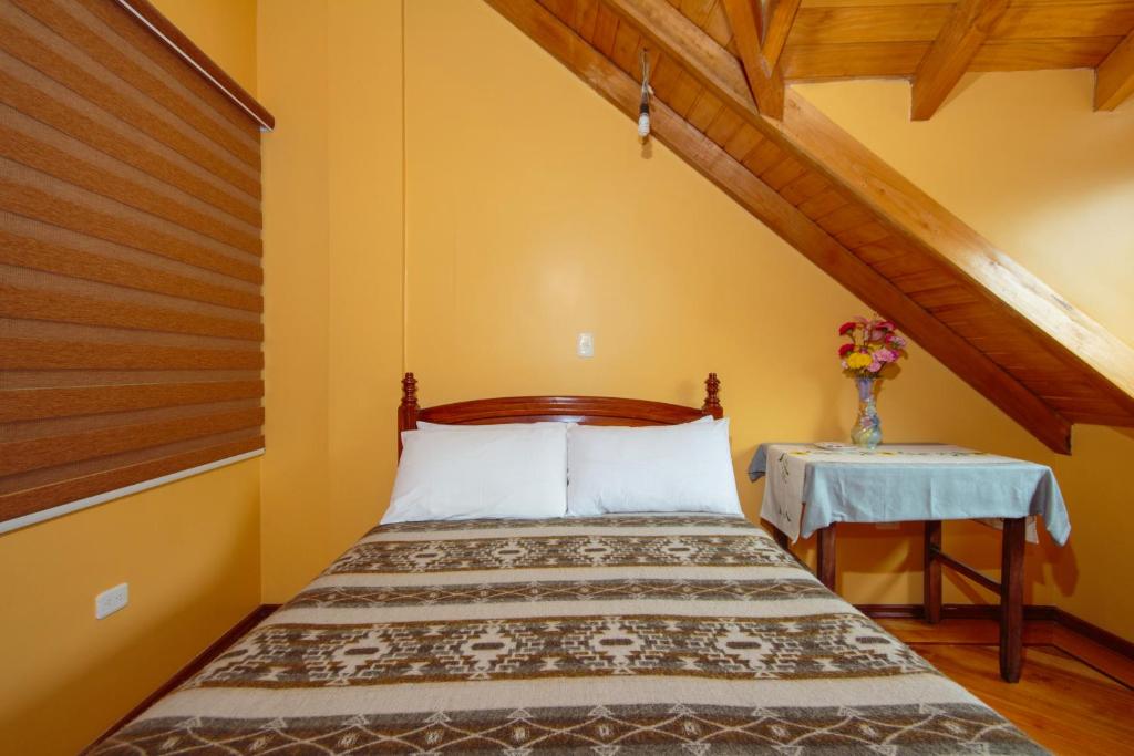 Postel nebo postele na pokoji v ubytování Casa de Luis