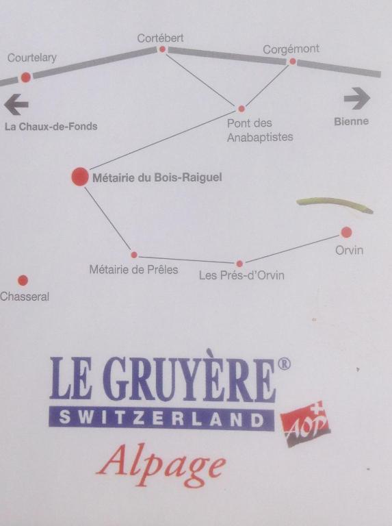 Certifikát, hodnocení, plakát nebo jiný dokument vystavený v ubytování Bois-raiguel chasseral