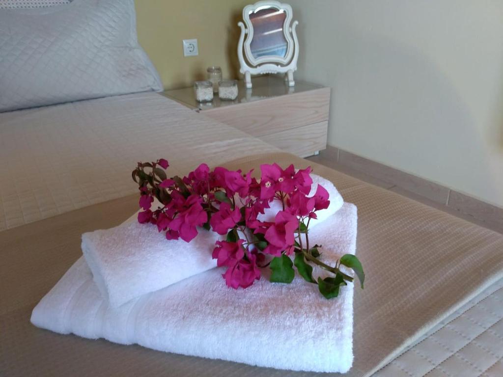 Postel nebo postele na pokoji v ubytování New Country House Salvia