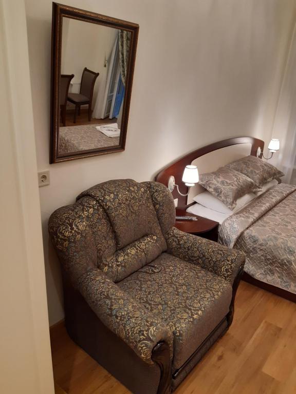 Postel nebo postele na pokoji v ubytování Apartment nr. 8