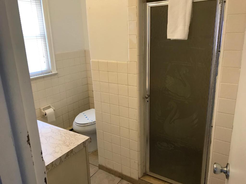Koupelna v ubytování El Ray Motel