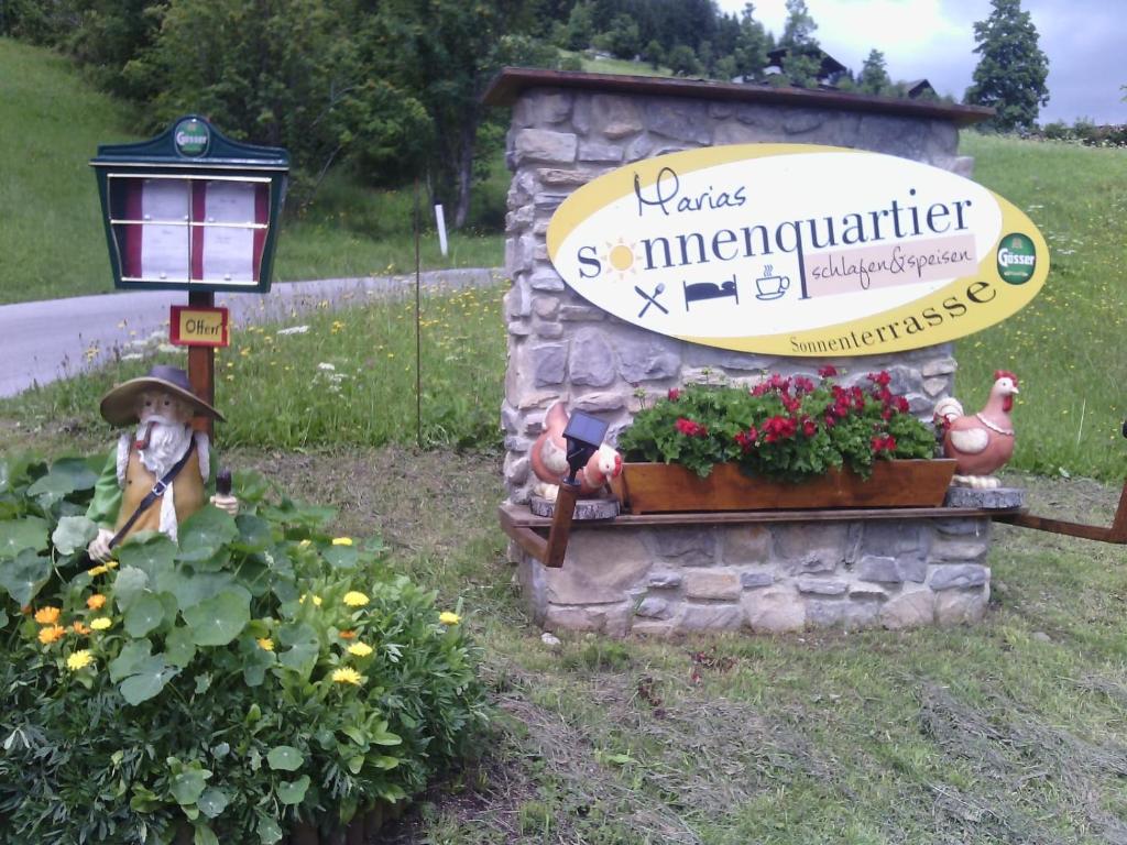 A garden outside Maria's Sonnenquartier
