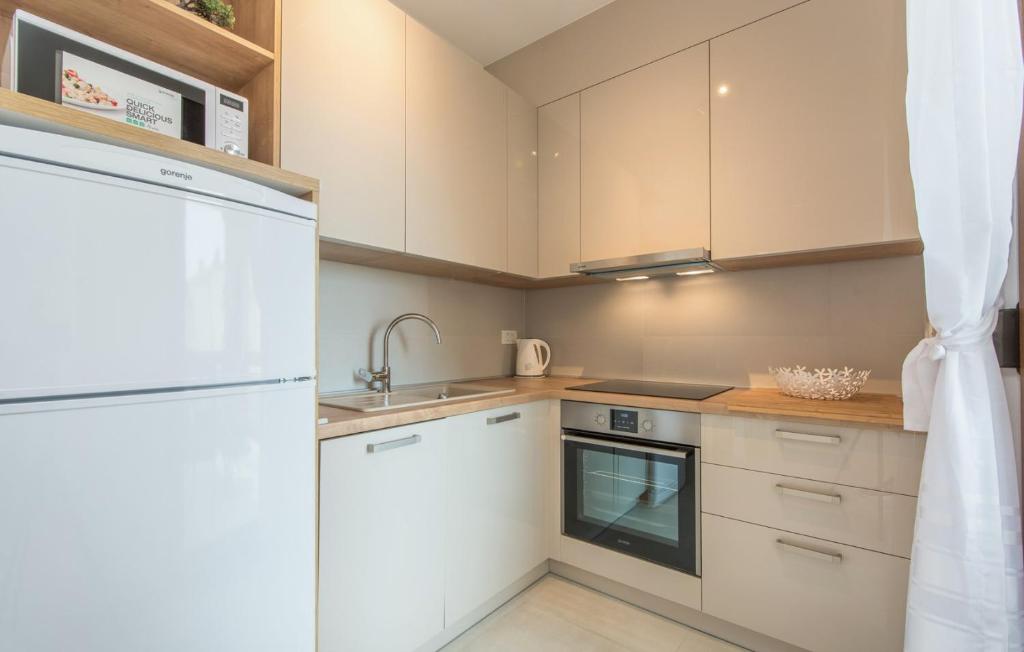 Kuchyňa alebo kuchynka v ubytovaní Apartments Hana in Funtana