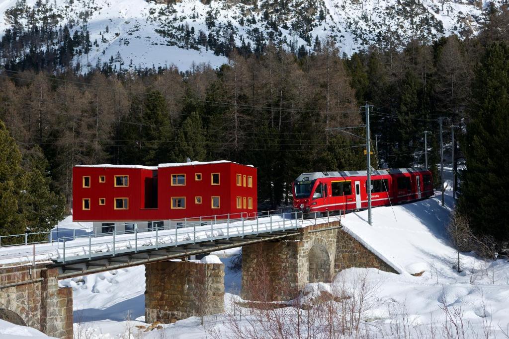 Hotel Morteratsch v zimě