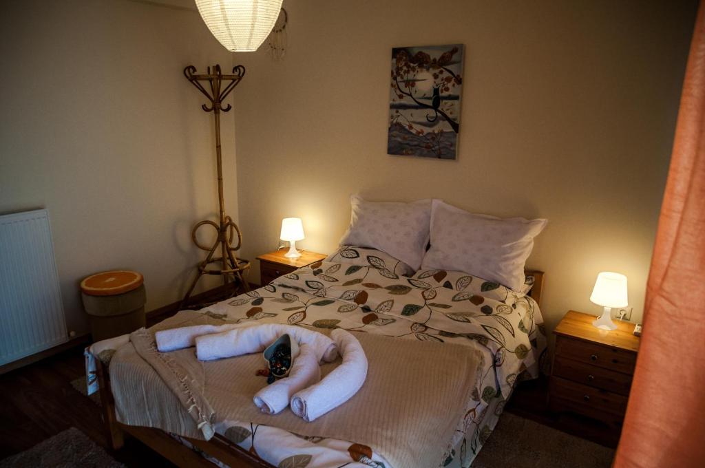 Posteľ alebo postele v izbe v ubytovaní Paradise View Apartment