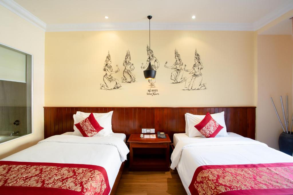 Angkor Holiday Hotel - デラックスツインルーム