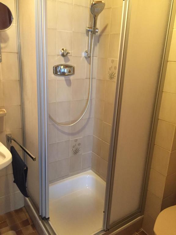Koupelna v ubytování Haus Sperleiten