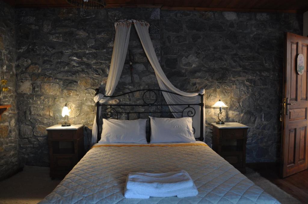 Posteľ alebo postele v izbe v ubytovaní Kastraki Vacations House